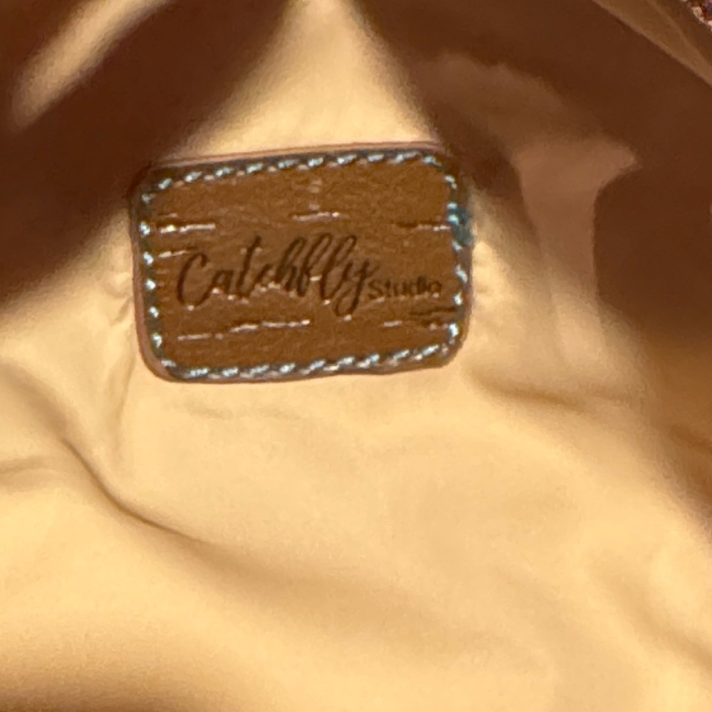 Catchfly Gold Horseshoe Cosmetic Pouch Bag NWT - Picture 10 of 12